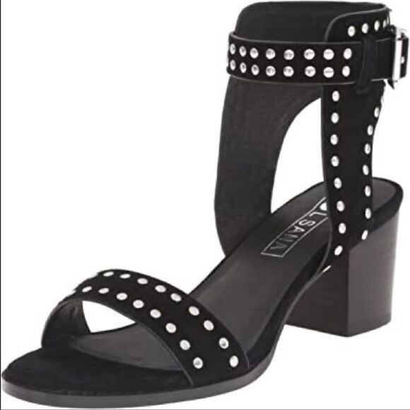 Sol Sana Porter Studded Suede Heel Sandals - Picture 1 of 5
